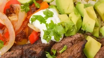 Fajita Steak and Rice Bowl