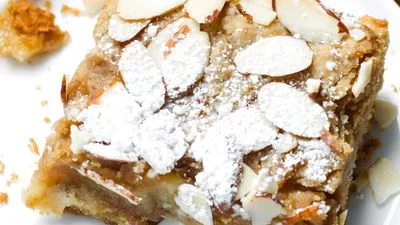 Almond Croissant Blondies