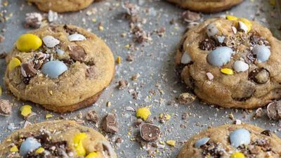 Bakery-Style Brown Butter Cadbury Mini Egg Cookies