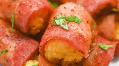 Bacon Wrapped Tater Tots