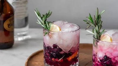 Blueberry Lemon Vodka Spritz
