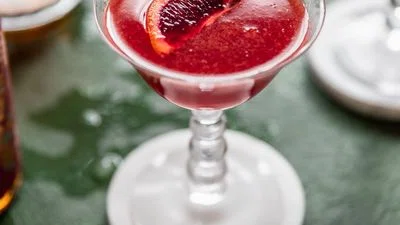 Blood Orange Bourbon Aperol Cocktail (A.K.A. The Crumpled Receipt)