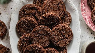 The Best Chewy Chocolate Gingerbread Cookies