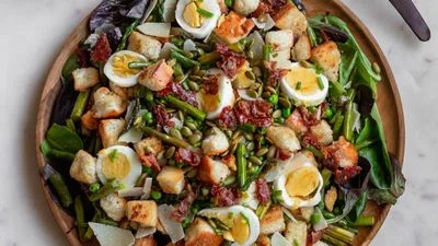 Spring Panzanella Salad