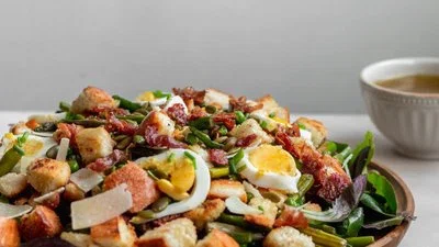 Spring Panzanella Salad