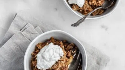 Gluten Free Apple Crisp With Irish Whiskey