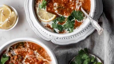 Red Lentil Soup With Harissa