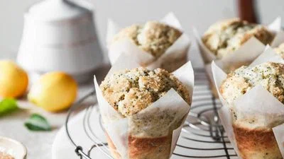 Ricotta Lemon Poppy Seed Muffins