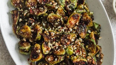 The Best Hot Honey Brussels Sprouts