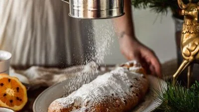 Stollen With Hazelnut Marzipan
