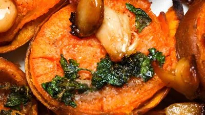 Smashed Sweet Potatoes