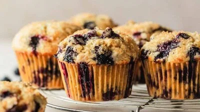 The Best Small Batch Blueberry Muffins