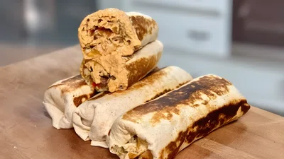 XL Half Chicken Half Steak Chipotle Burrito Meal Prep