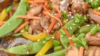 Honey Sesame Chicken Vegetable Sheet Pan