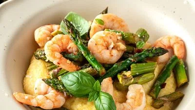 Shrimp and Asparagus Stir Fry
