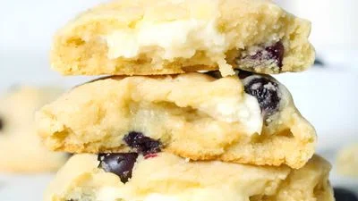 Blueberry Cheesecake Cookies