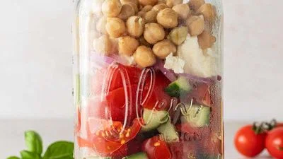 Greek Salad in a Jar