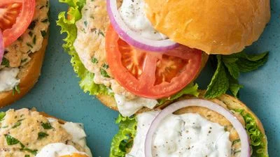 Middle Eastern Chicken Burgers