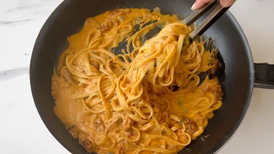 Sundried Tomato Cream Fettuccine