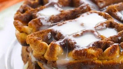 Carrot Cake Waffles