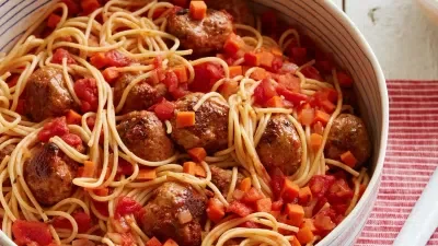 Spaghetti and Turkey Meatballs