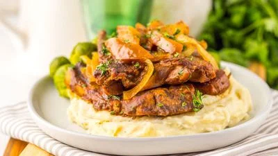 Slow Cooker Apple Butter Pork Chops