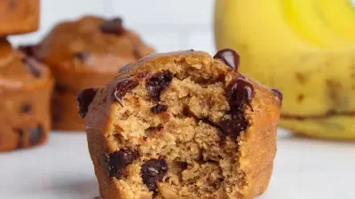 Vegan Banana Chocolate Chip Muffins