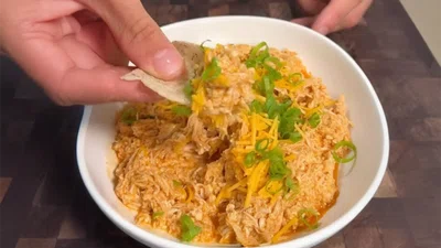 High Protein Buffalo Chicken Dip
