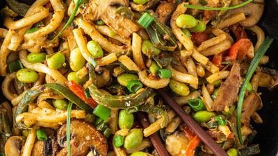 Asian One-Pot Pasta with Edamame