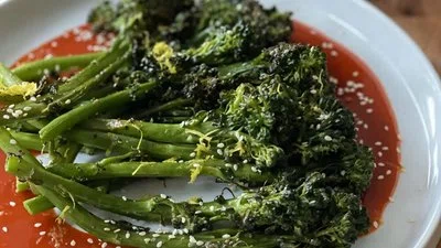 Broccolini with Gochujang Sauce