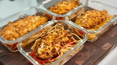 High-Protein Low-Calorie Chicken Parmesan Meal Prep