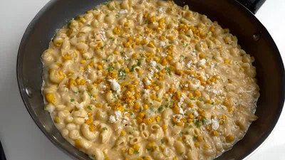 Elote-Inspired Corn Pasta