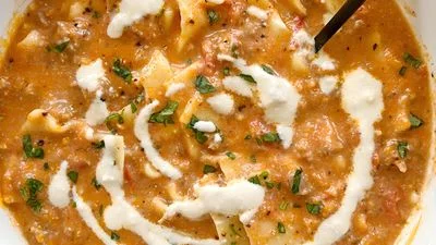 Dairy Free Lasagna Soup