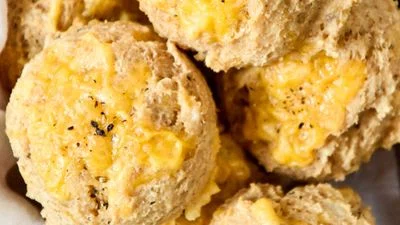 Pancake Mix Cheddar Drop Biscuits