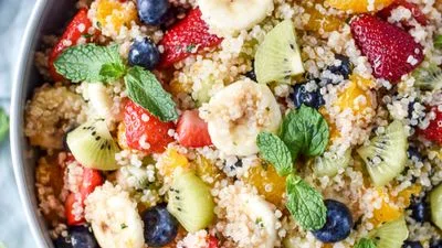 Quinoa Mint Fruit Salad
