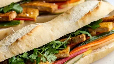 Tofu Banh Mi Sandwich (Vegan)