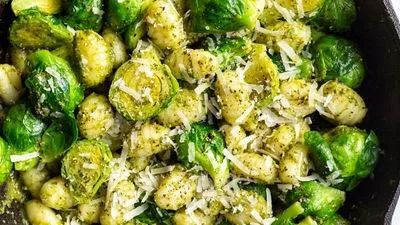 Brussels Sprouts Pesto Gnocchi