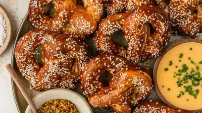Buttery Mini Homemade Soft Pretzels