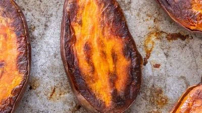 Roasted Sweet Potato Halves