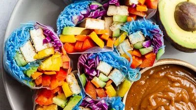 Rainbow Spring Rolls