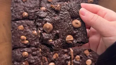 Fudgy Chocolate Chip Hazelnut Brownies