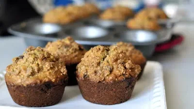 Healthy Cinnamon Raisin Lactation Muffins