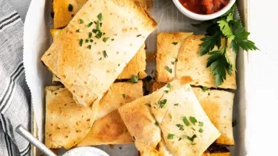 Vegetarian Sheet Pan Quesadillas