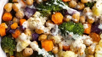 Roasted Veggie Bowls with Lemon Tahini Sauce