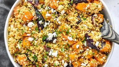 Roasted Butternut Squash Couscous Salad