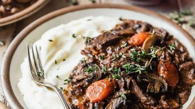 Short Rib Beef Bourguignon