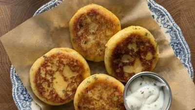 Potato Stuffed Cheesy Beef Pockets