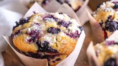 Bakery-Style Blueberry Muffins