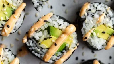 Easy Avocado Roll Sushi