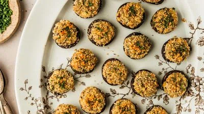 Savory Boursin Cheese Stuffed Mushrooms